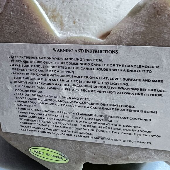 Nativity Jesus Mary and Baby Sandstone Candle Holder Figurine Sculpture Faith - Picture 7 of 7